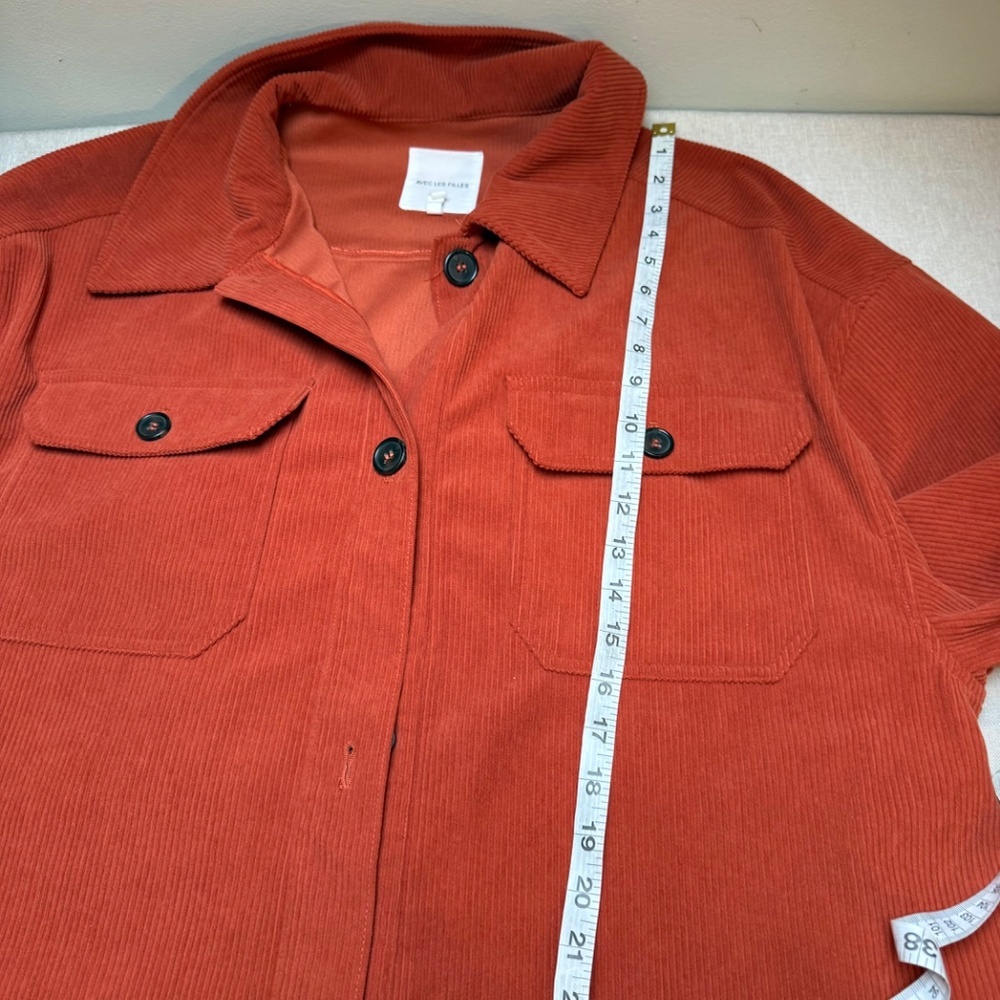 Avec Les Filles Oversized Corduroy Button Down Top Jacket XL - Picture 7 of 10